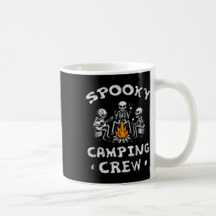 Caneca De Café Campanha da Tripulação Halloween Acampando Esquele