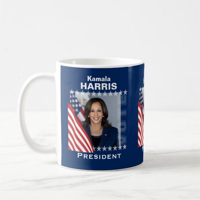 Caneca De Café Campanha de Kamala Harris Modelo (Esquerda)