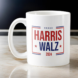 Caneca De Café Campanha Eleitoral de Harris Walz