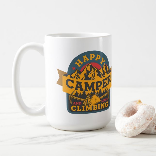 Caneca De Café Campanha Feliz e Caminho de Amor (Com Donut)