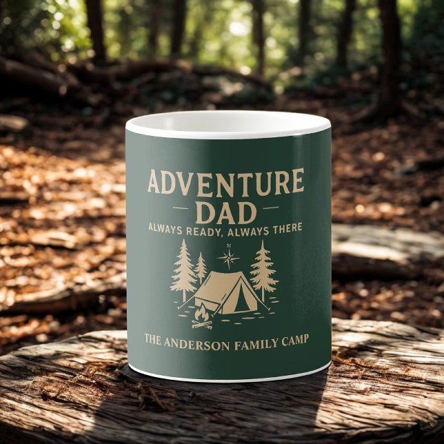Caneca De Café Campanha Personalizada do Adventure Pai (Criador carregado)