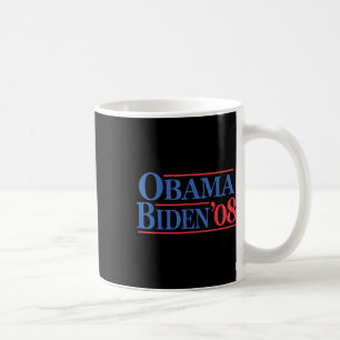 Caneca De Café Campanha Retro Distestido Vintage Obama Biden 08