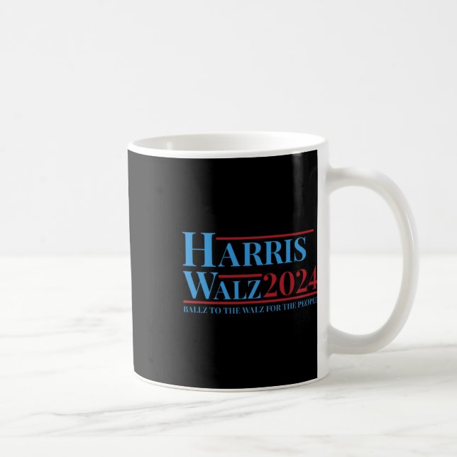 Caneca De Café Campanha Walz 2024 Kamala Harris Tim Walz Engraçad (Direita)