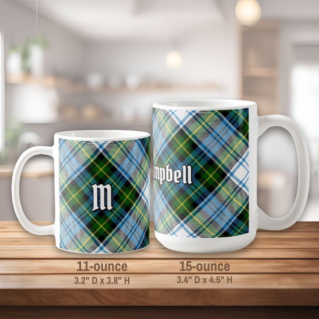 Caneca De Café Campbell Dress Tartan (Criador carregado)