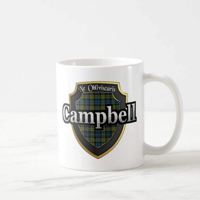 Caneca De Café Campbell Scottish Dynasty Tartan Mugs Cups (Direita)