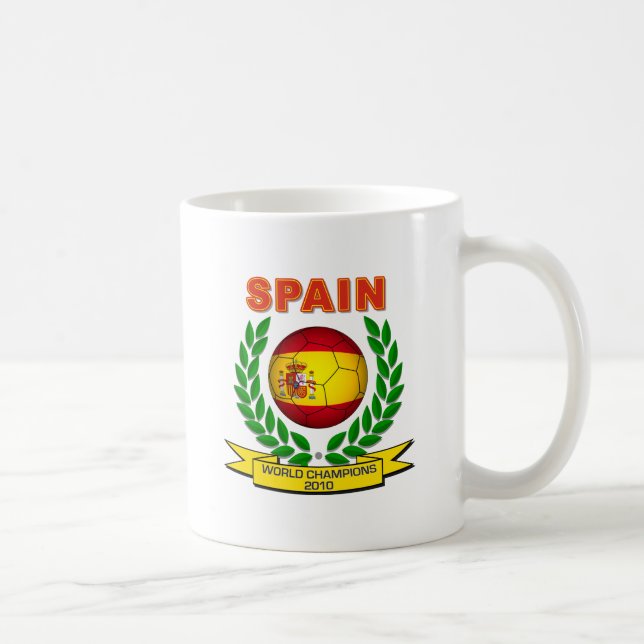Caneca De Café Campeão 2010 do mundo da espanha (Direita)