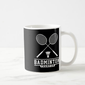 Caneca De Café Campeão de Badminton Jogador de Badminton Peteca E