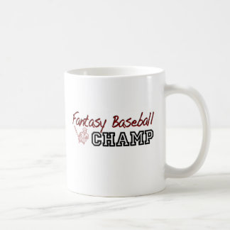 Caneca De Café Campeão do basebol da fantasia