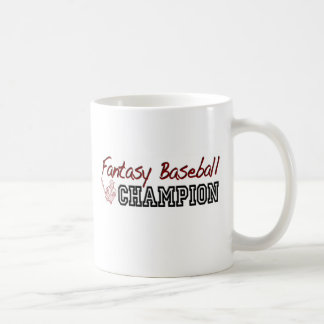 Caneca De Café Campeão do basebol da fantasia