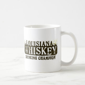 Caneca De Café Campeão do bebendo do uísque de Louisiana