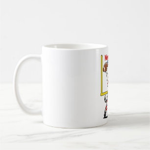 Caneca De Café Campeão do Meow-der Bowl Futebol de Gato 