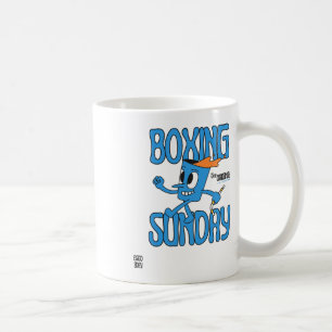 Caneca De Café Campeão Peso Pesado Soco de Nocautre de Domingo de