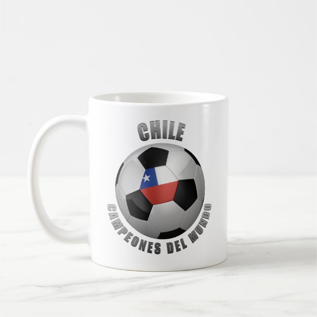 CANECA DE CAFÉ CAMPEÕES DO FUTEBOL DO CHILE (Esquerda)