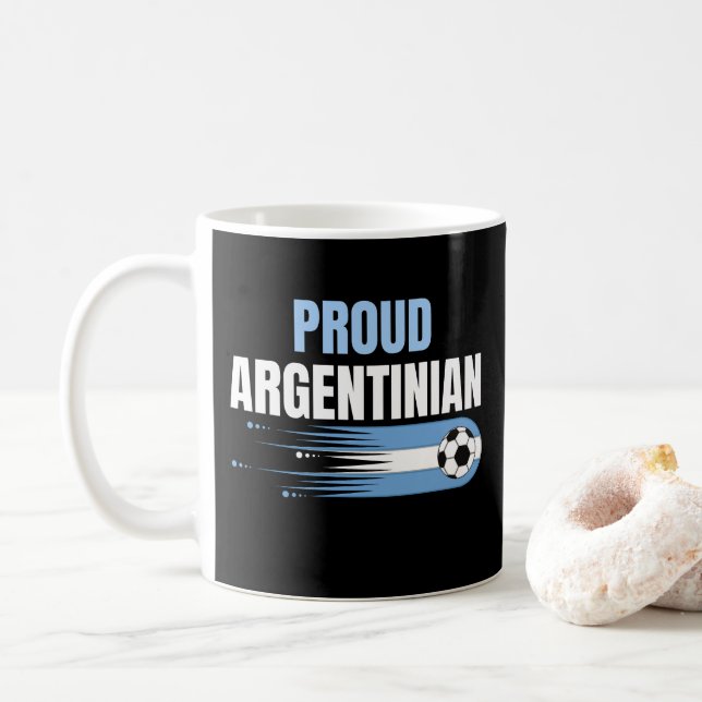 Caneca De Café Campeões do Mundo Argentina 2022 Orgulhosos (Com Donut)