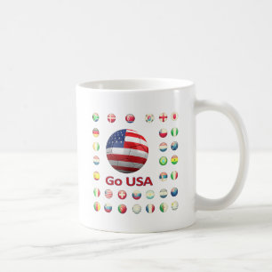 Caneca De Café Campeonato do mundo dos EUA África do Sul 2010