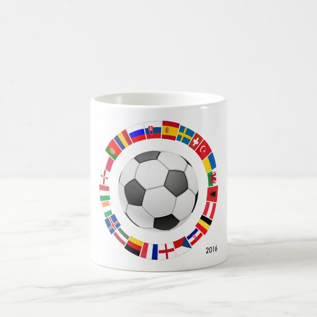 Caneca De Café Campeonato Europeu de Futebol de 2016 (Centro)