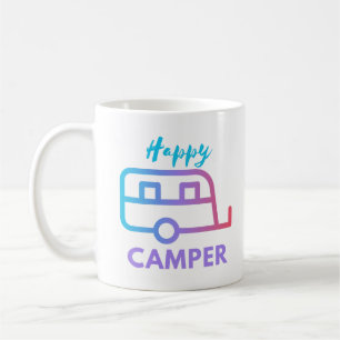 Caneca De Café Camper Feliz Puxe Atrás da aventura