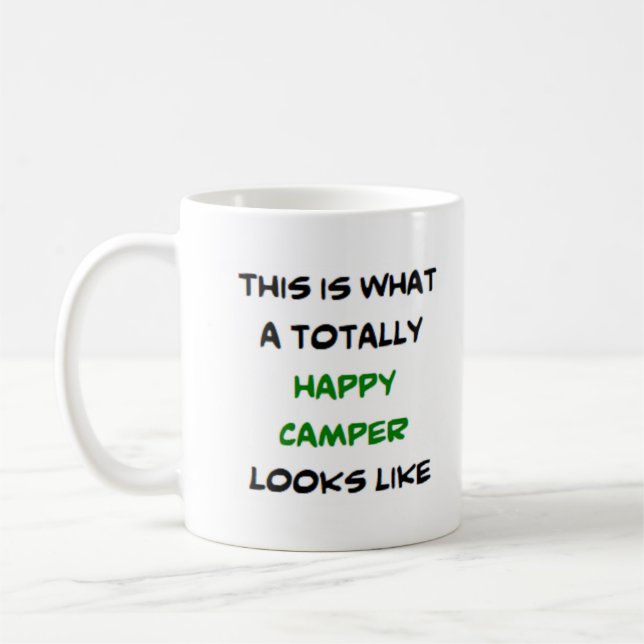 Caneca De Café camper, totalmente feliz (Esquerda)