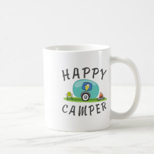 Caneca De Café Camping - Camiseta Feliz Trailer de Acampamento