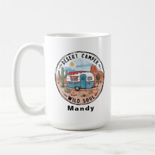 Caneca De Café Camping Car do Deserto Alma Selvagem Personalizado