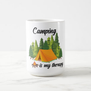 Caneca De Café Camping é minha terapia fofa