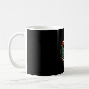 Caneca De Café Camping feliz busca aventura acampamento fogueira