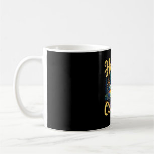 Caneca De Café Camping feliz, fogueira engraçada, menino pequeno