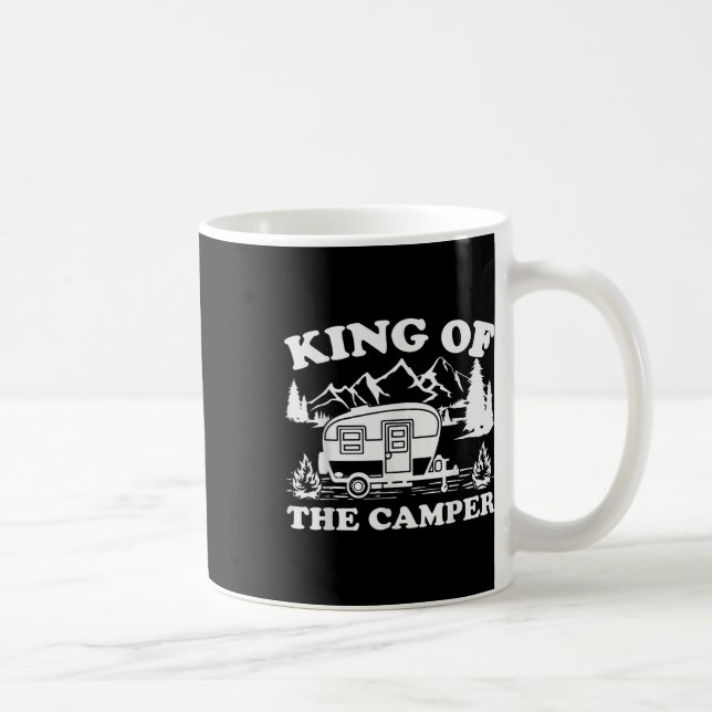 Caneca De Café Camping Lover Camper Van King Do Camper (Direita)