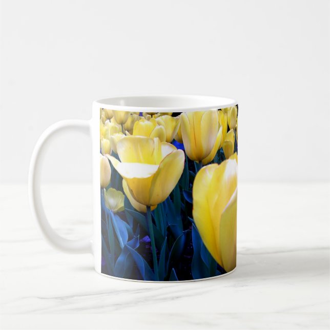 Caneca De Café campo amarelo da tulipa (Esquerda)