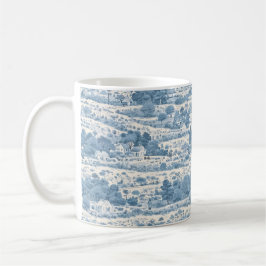 Caneca De Café Campo azul francês