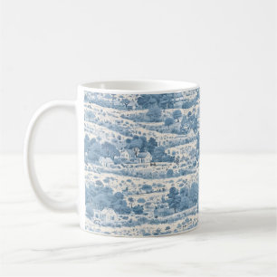 Caneca De Café Campo azul francês