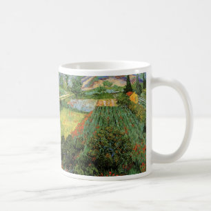 Caneca De Café Campo com Papoulas por Vincent van Gogh
