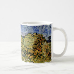 Caneca De Café Campo com pilhas de trigo por Vincent van Gogh
