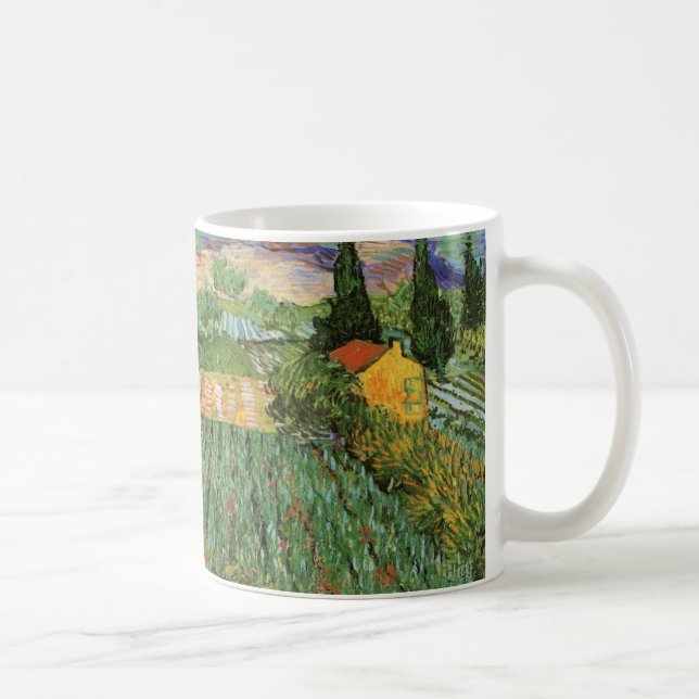 Caneca De Café Campo com Poppies por Vincent van Gogh (Direita)