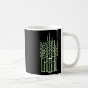 Caneca De Café Campo de Disco Golfe Floresta Disco Voador Frisbee