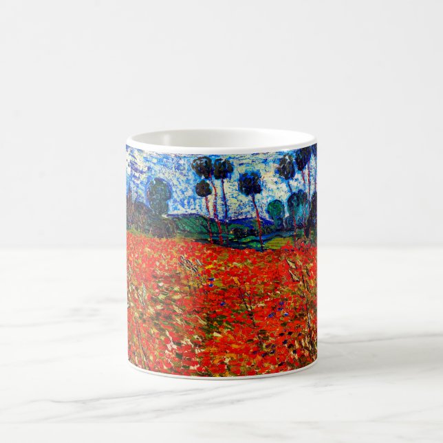 Caneca De Café Campo de Flor Vermelho, Van Gogh (Centro)