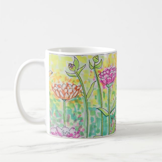 Caneca De Café Campo de Flores (Esquerda)
