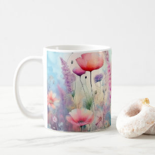 Caneca De Café Campo de flores silvestres