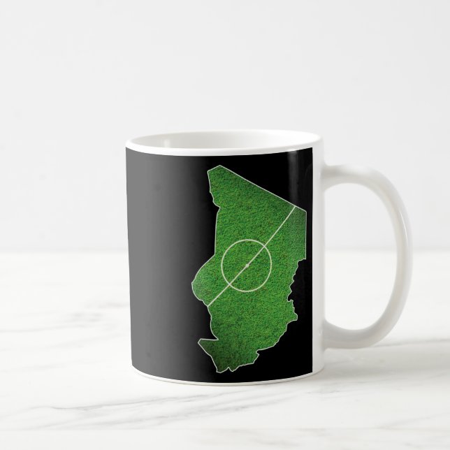 Caneca De Café Campo de Futebol de Chad (Direita)