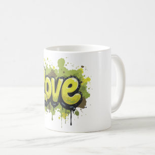 Caneca De Café Campo de grafite do amor sem fim