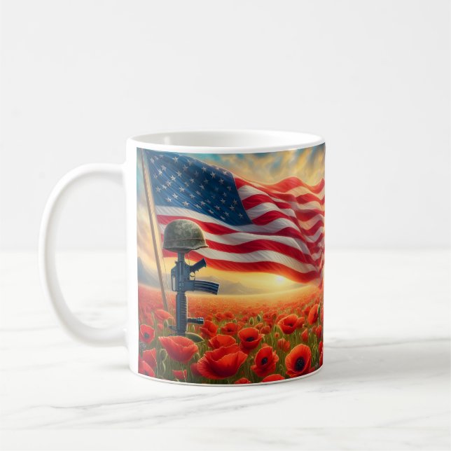 Caneca De Café Campo de Papoulas Comemorativo (Esquerda)