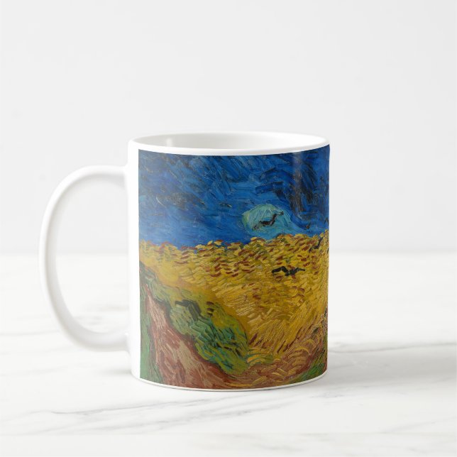 Caneca De Café Campo de rodas com corvos (Esquerda)