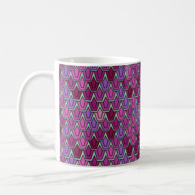 Caneca De Café Campo de Tulipa Roxo (Esquerda)