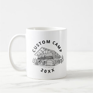 Caneca De Café Campo juvenil de verão grande cabana/depósito de d