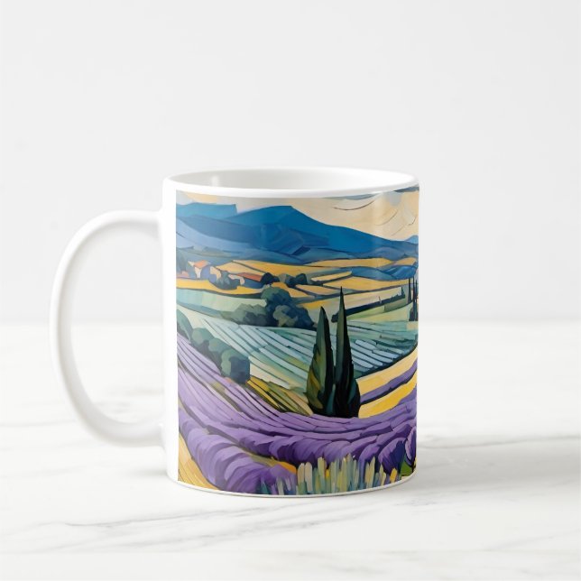 Caneca De Café campo lavanda (Esquerda)