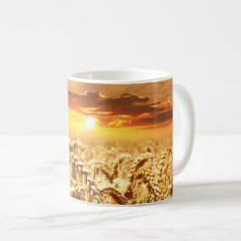 Caneca De Café Campo Sunset e Trigo