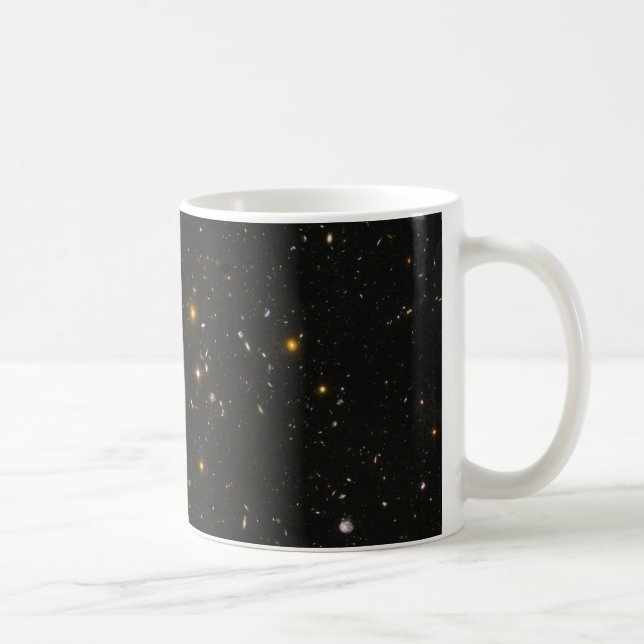 Caneca De Café Campo Ultra Profundo do Hubble (Direita)