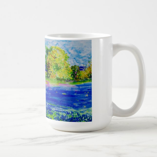 Caneca De Café campos de bluebonnet para sempre (Direita)