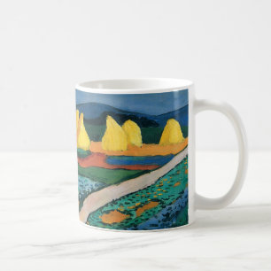 Caneca De Café Campos de Legumes de August Macke, Arte Fino Vinta