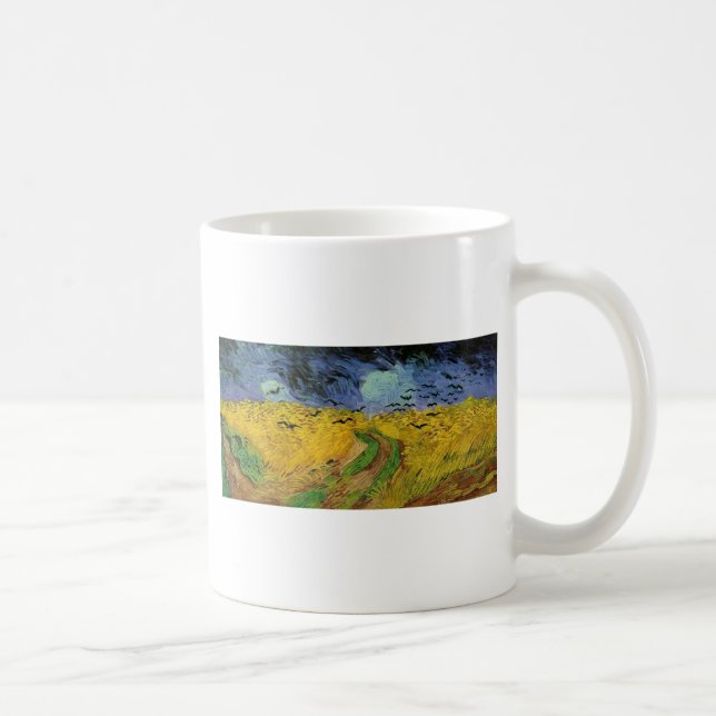Caneca De Café Campos de Trigo com Corvos (Direita)